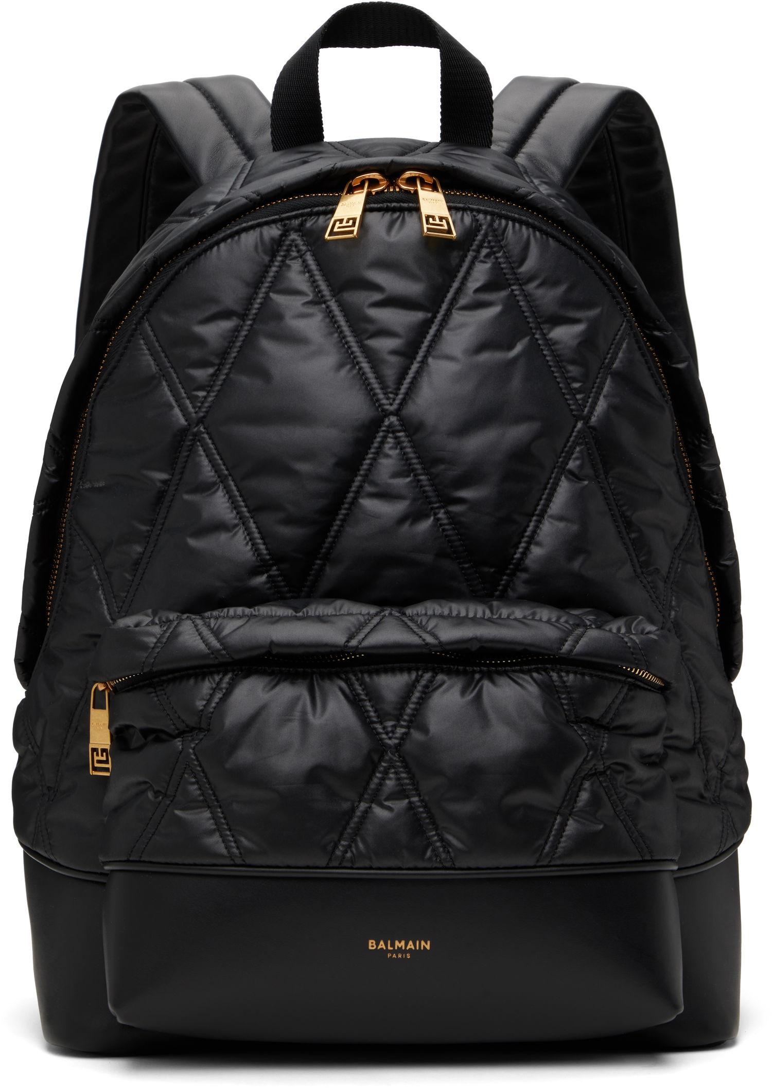 Batoh Balmain Balmain Quilted Diamond Backpack Čierna | EM1GE150TTNY, 0