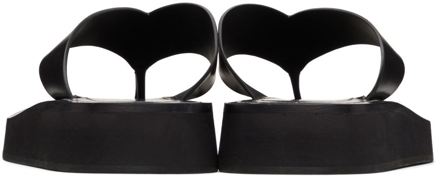 Oblečenie The Row The Row Ginza Platform Flip-Flop Sandals Čierna | F1159-L52, 1
