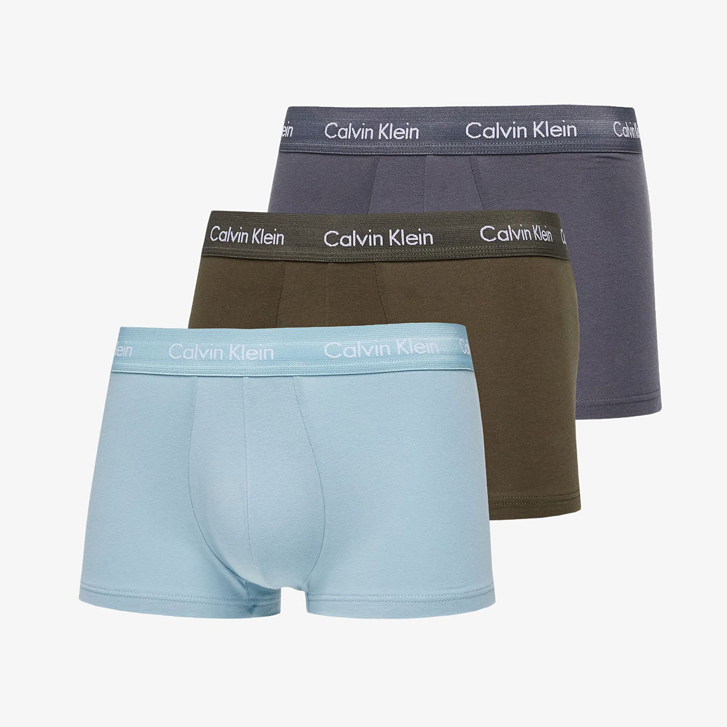 Boxerky CALVIN KLEIN Cotton Stretch Low Rise Trunk 3-Pack Rôznofarebný | U2664G 6EX, 0
