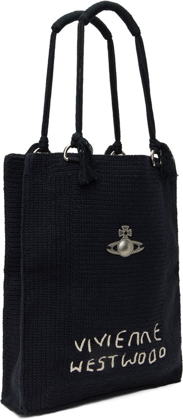 Tote bag Vivienne Westwood Vivienne Westwood Large Mabel Crochet Tote Čierna | 4D010005U-K004W-, 1
