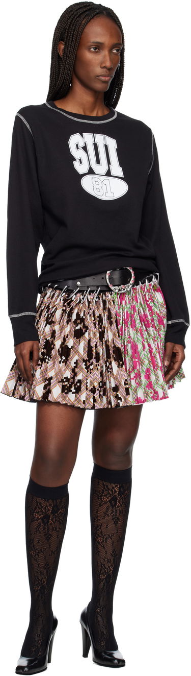 Tričko Anna Sui Anna Sui 'Sui 81' Ribbed Thermal Long-Sleeve T-shirt Rôznofarebný | T1026B1, 4