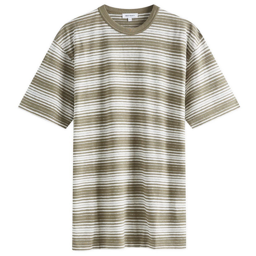 Tričko NORSE PROJECTS Johannes Spaced Stripe Šedá | N01-0654-8076