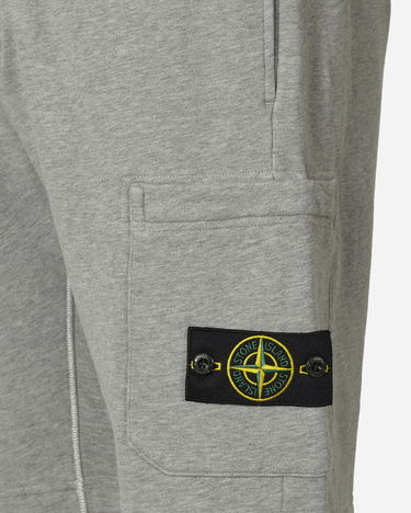 Šortky Stone Island Garment Dyed Cotton Fleece Shorts "Melange Grey" Šedá | 801564651 A0M64, 5