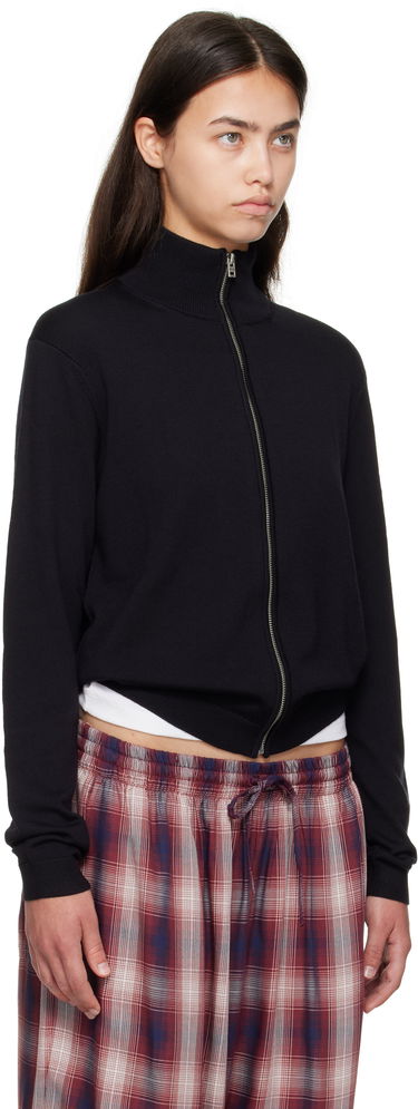 Sveter Acne Studios Zip Up Cardigan Čierna | B60365-, 4