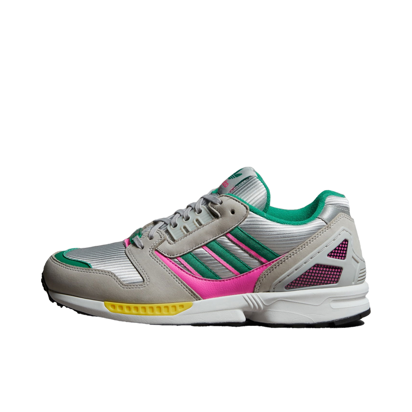 Tenisky a topánky adidas Originals ZX 8000 Grey Court Green Screaming Pink Šedá | IG3076
