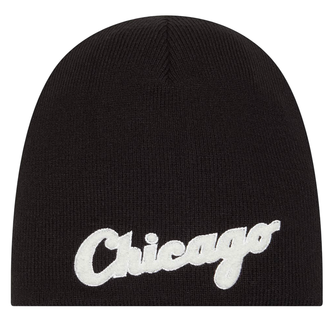 Kulicha New Era New Era MLB C.W.S. Chenille Beanie Chicago Čierna | 60493057-60493057, 0