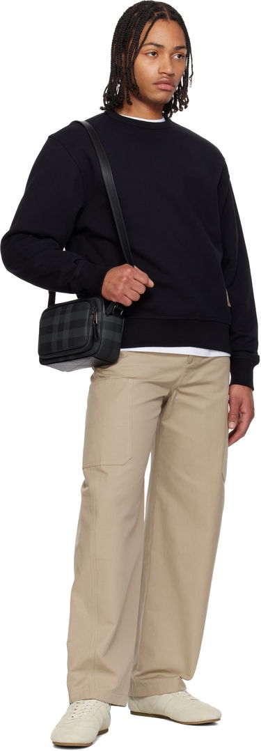 Taška cez rameno Burberry Paddy Check Canvas Cross-body Bag Čierna | 8074099, 3