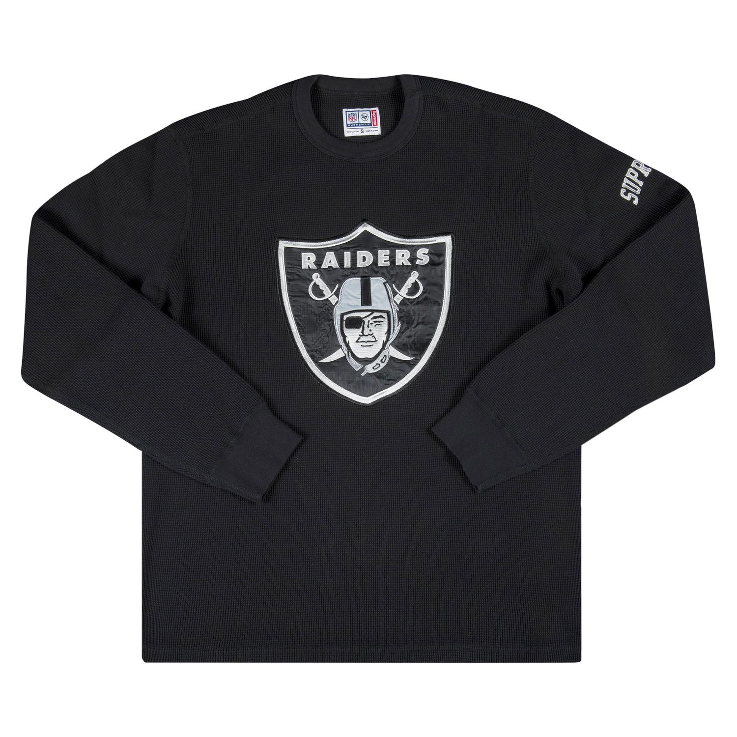 Mikina Supreme NFL Raiders '47 Thermal Čierna | SS19KN60 BLACK, 1