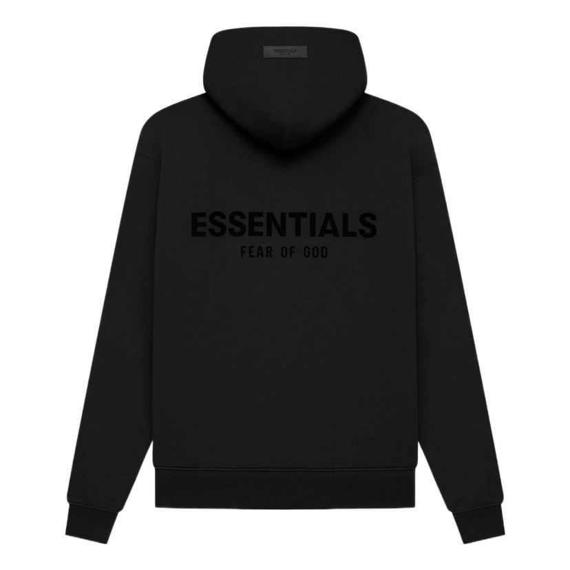 Mikina Fear of God Essentials Pullover Hoodie Čierna | FOG-SS22-555