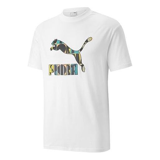 Tričko Puma Graphic Print T-Shirt Biela | 535384-02
