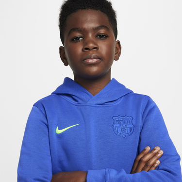 Mikina Nike FC Barcelona Club Hoodie Modrá | FQ3449-405, 2