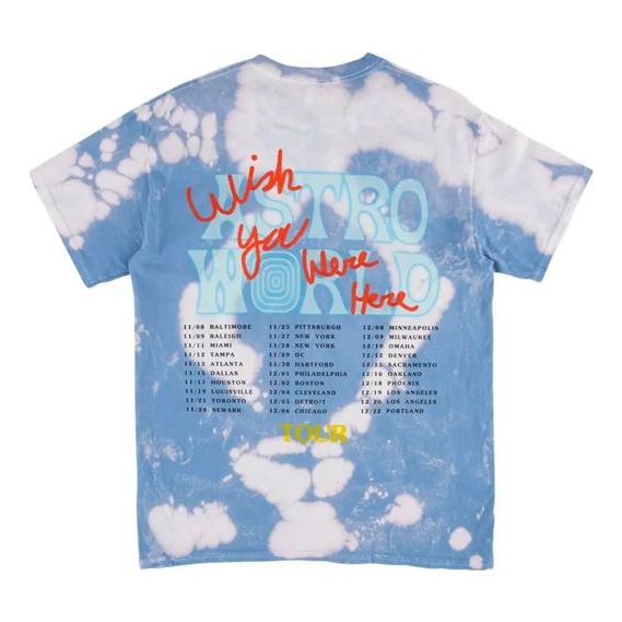 Tričko Cactus Jack by Travis Scott Travis Scott Cactus Jack Tour Print T-Shirt Modrá | TC-35, 0