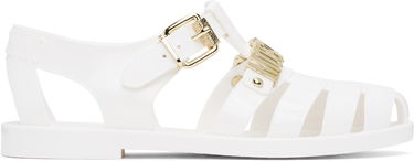 Plavky Moschino Moschino Jelly Logo Sandals Biela | MA16501G1M M20 100, 0