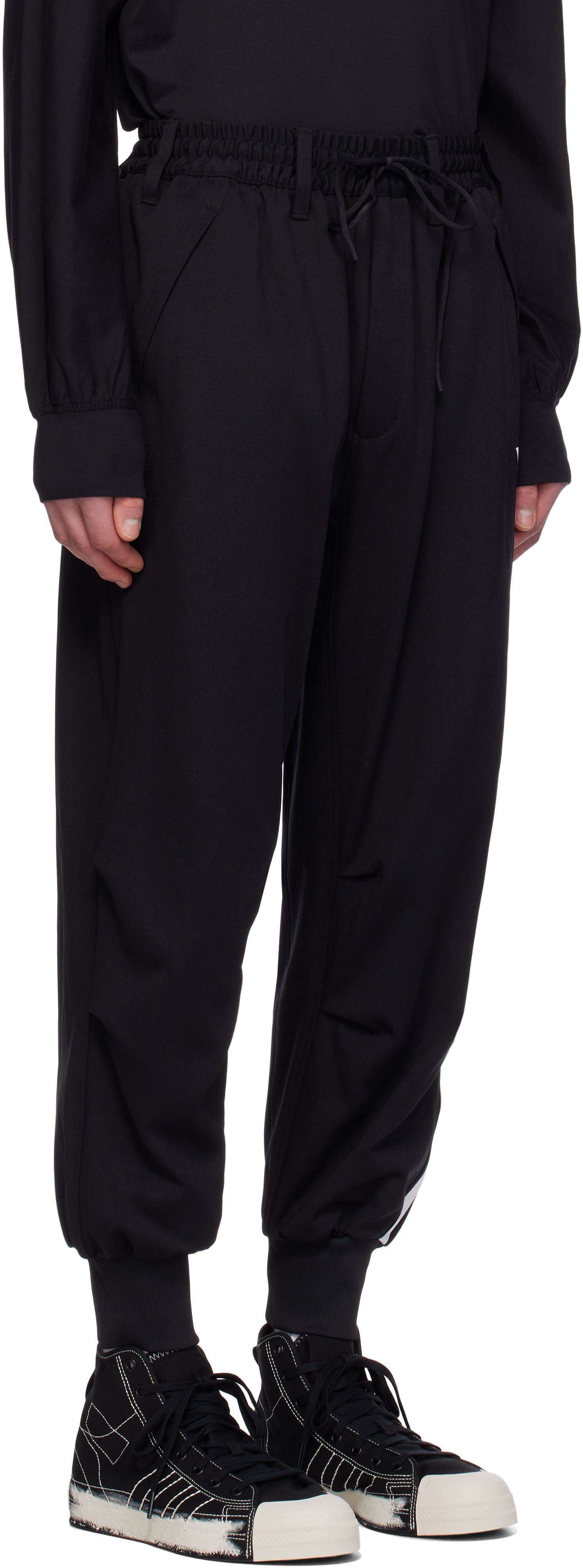Tepláky Y-3 Y-3 3 Stripes Cuff Sweatpants Čierna | JN7034, 1