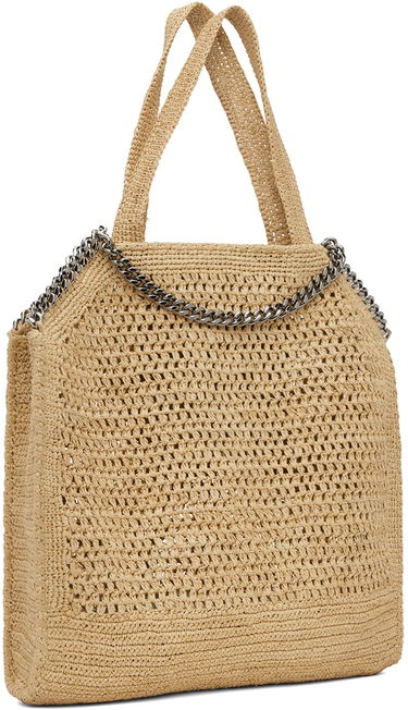 Tote bag Stella McCartney Stella McCartney Small Crochet Raffia Tote Béžová | 7B0085WP0376, 2