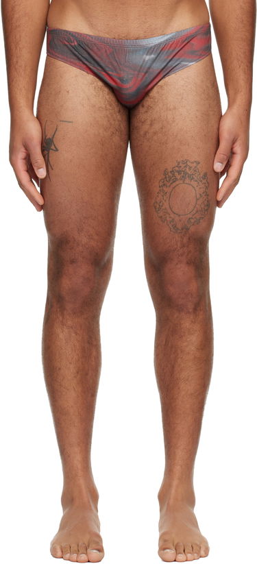 Plavky Jean Paul Gaultier 'The Blurry Roses' Print Swim Briefs Rôznofarebný | 25/04-M-SW080-J023P-010230, 0