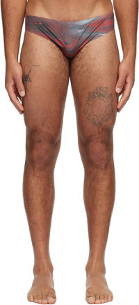 'The Blurry Roses' Print Swim Briefs