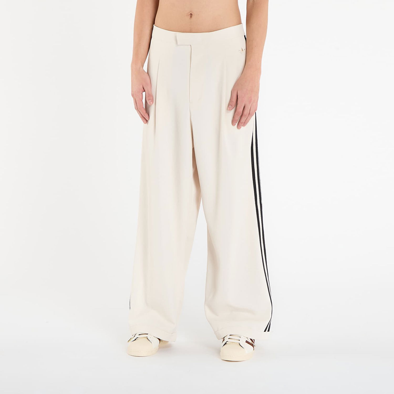 Tepláky adidas Originals Wales Bonner Wide Leg Track Trousers Béžová | KB2295, 0