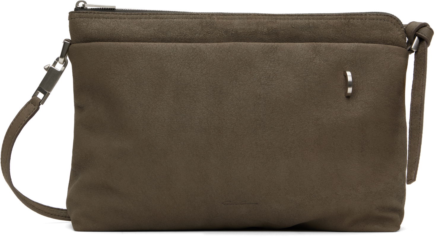 Kabelka Rick Owens Rick Owens Hollywood Adri Suede Clutch Zelené | RA01E0627 LBAPA, 0