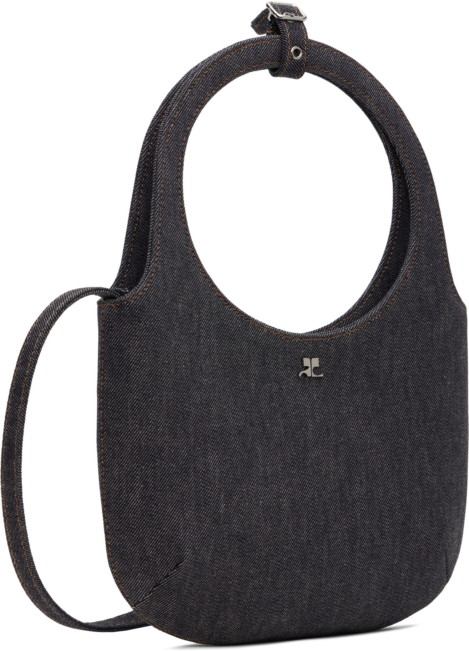 Taška cez rameno Courrèges Courrèges Holy Denim Shoulder Bag Navy | 125GSA102DE0036, 1