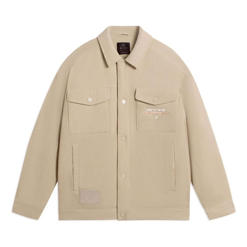 Vetrovka Li-Ning Wade Logo Corduroy Jacket Béžová | AJMS065-3
