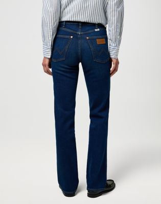 Džínsy Wrangler Wrangler Posh Parade Straight Jeans 38x32 Modrá | 112371174:38:32, 0