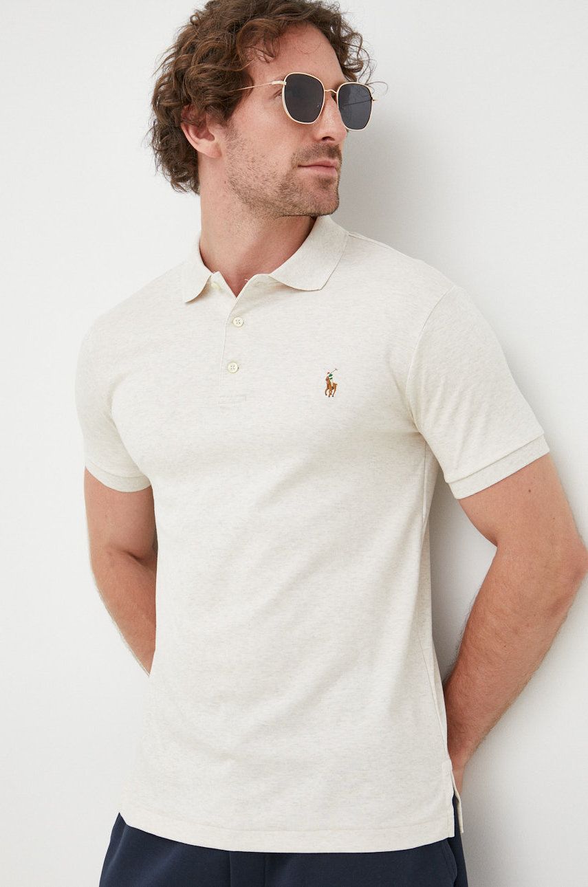 Polo tričko Polo by Ralph Lauren Polo Shirt Béžová | 710685514007, 0