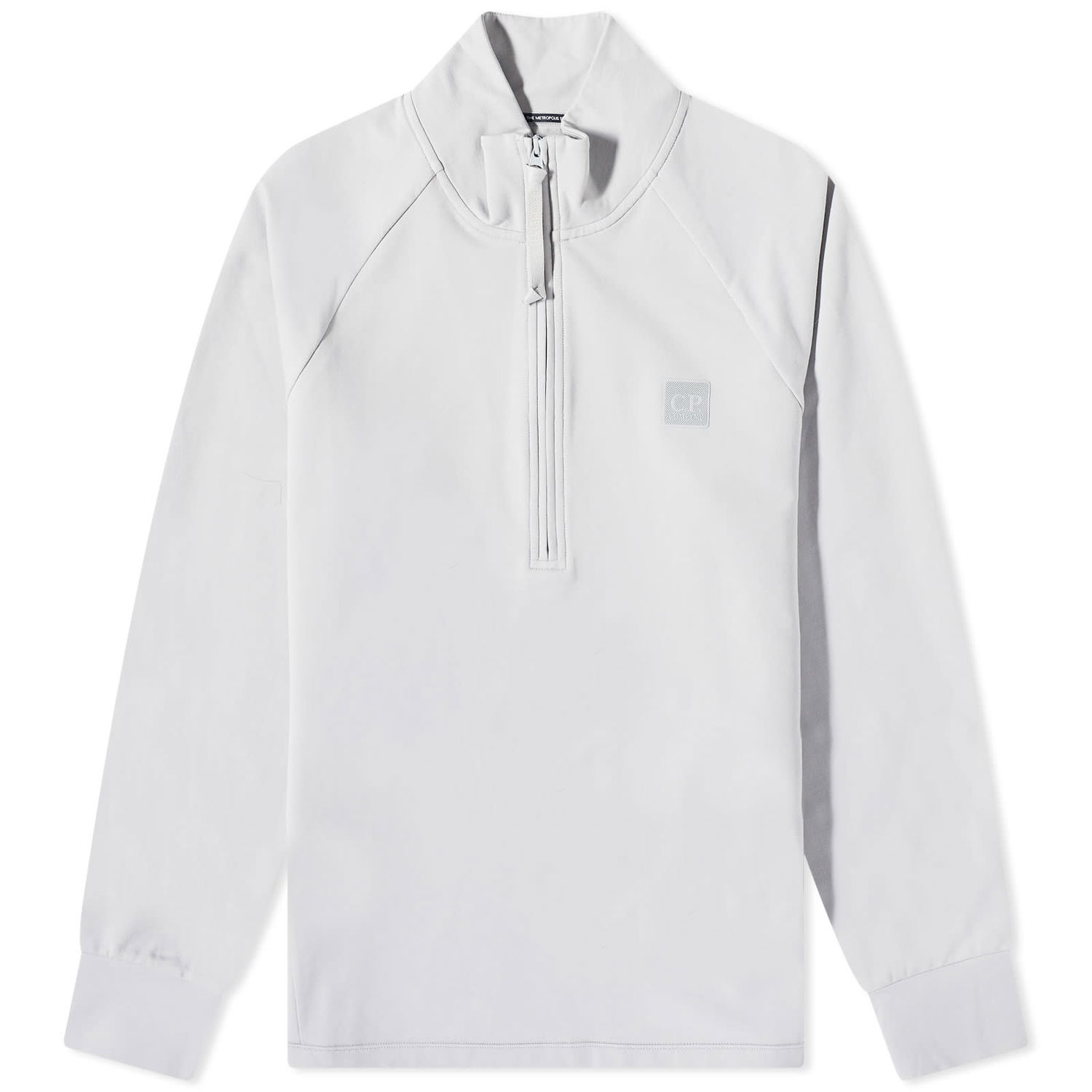 Mikina C.P. Company Metropolis Tech Patch Quarter Zip Sweat Biela | 14CMSS050A-006452W-805, 0