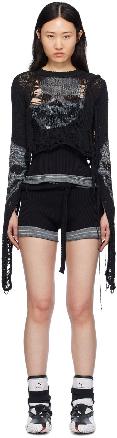 Sveter Ottolinger Ottolinger Distressed Skull Sweater Čierna | 708203, 0