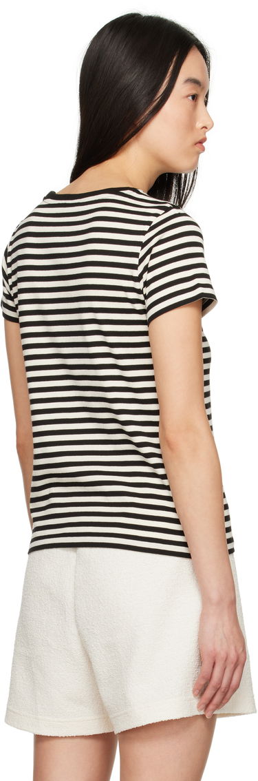 Tričko Moncler Moncler Striped T-Shirt Čierna | K10938C0004989AZC, 2
