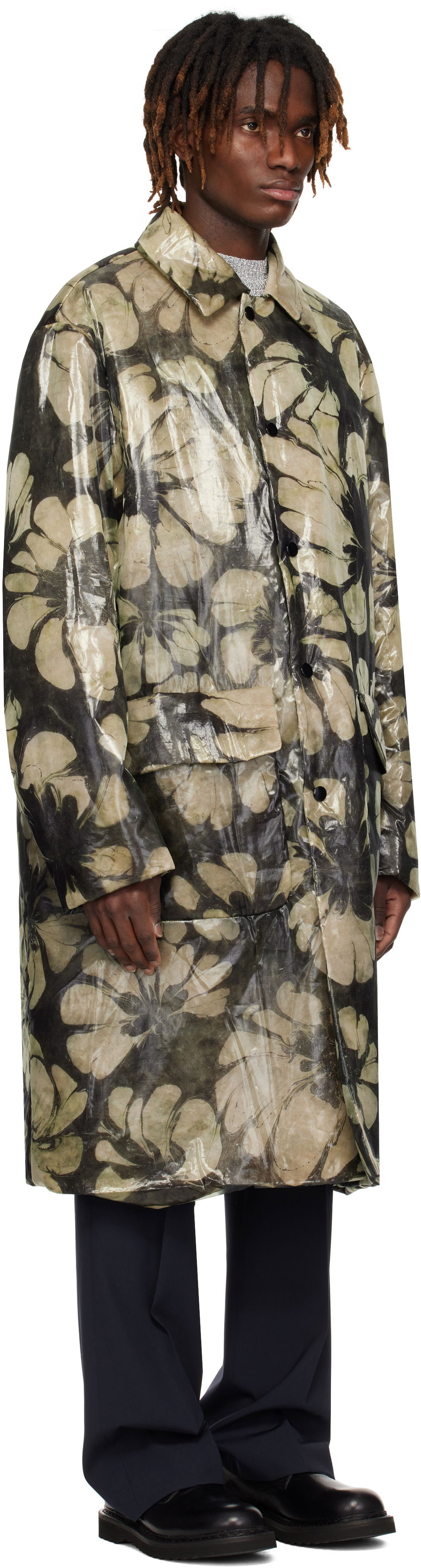 Pláštenka Dries Van Noten Dries Van Noten Loose Fit Mac Coat Rôznofarebný | 251-020222-1102, 1