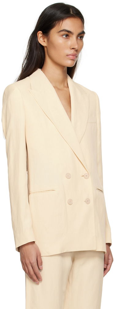 Bunda Stella McCartney Stella McCartney Double-Breasted Blazer Béžová | 6500313STA49, 1