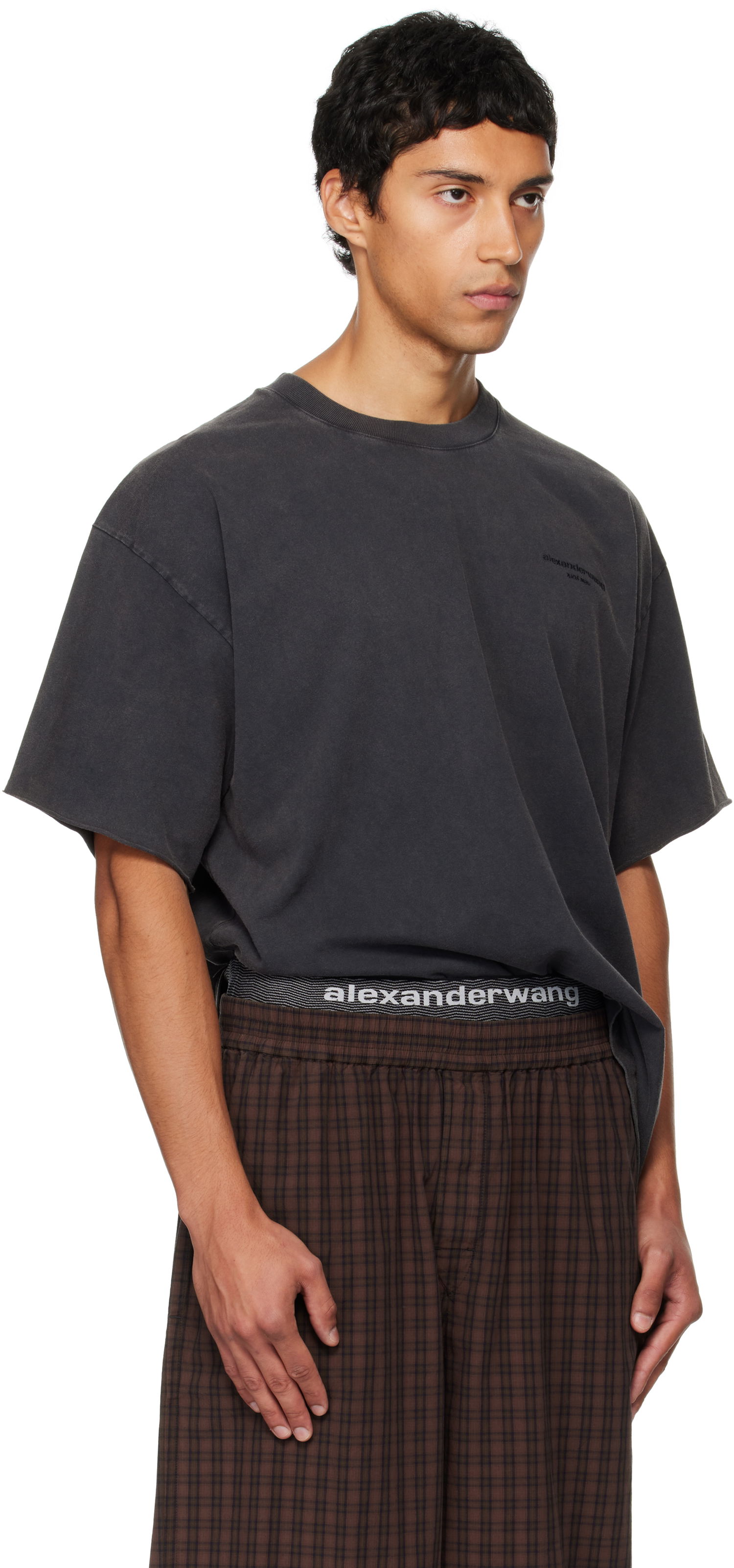 Tričko Alexander Wang Alexander Wang Short Sleeve T-Shirt Čierna | 6CC3251101, 1