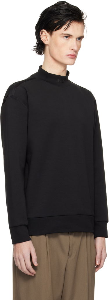 Mikina BOSS Mock Neck Sweatshirt Čierna | 50534121, 1