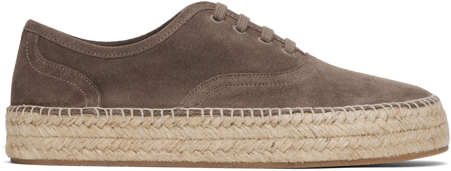 Oblečenie JW Anderson JW Anderson Lace-Front Platform Espadrilles Šedá | SE0031-LA0240, 0