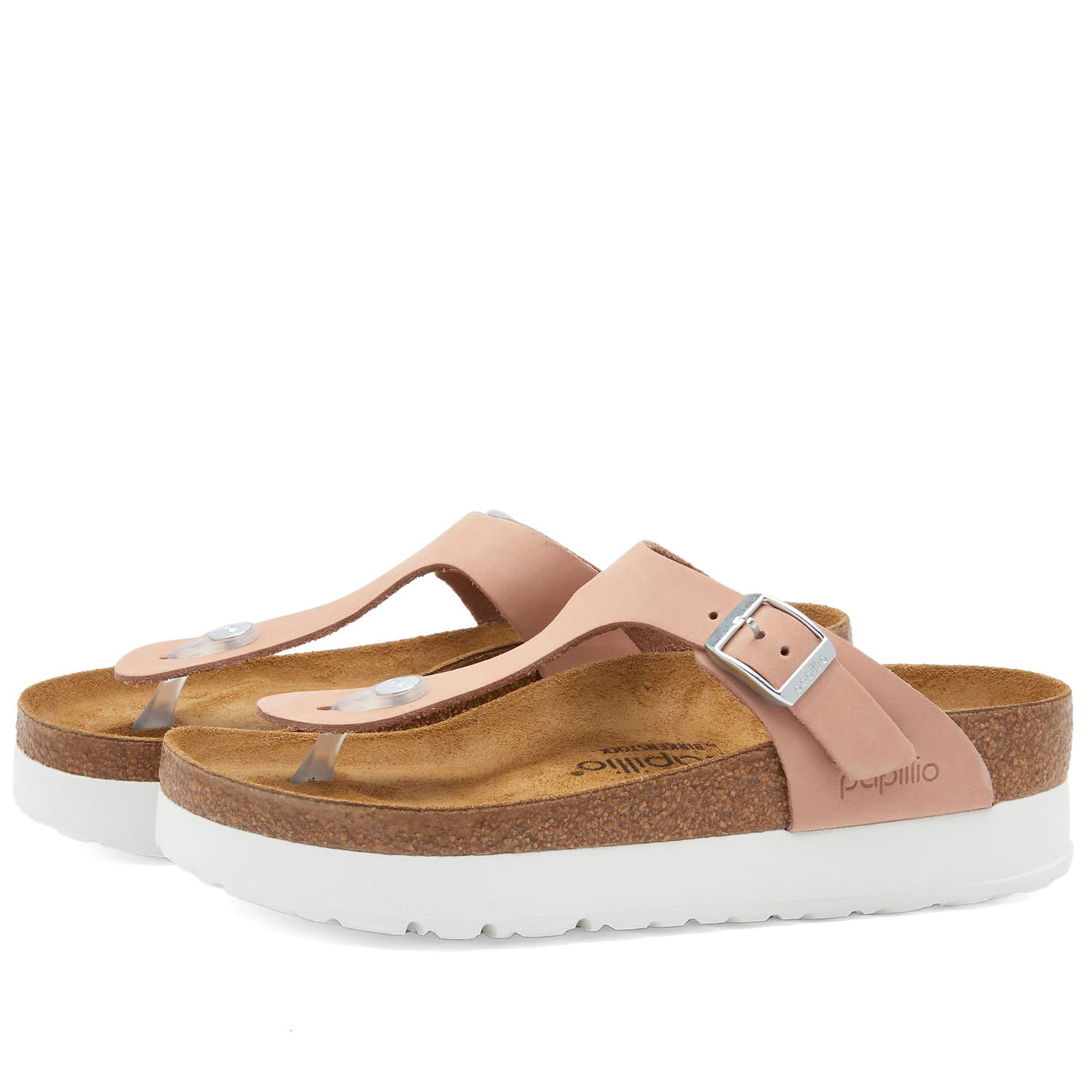 Tenisky a topánky Birkenstock Gizeh Platform Flex Nubuck Soft Pink Ružová | 1026980, 0