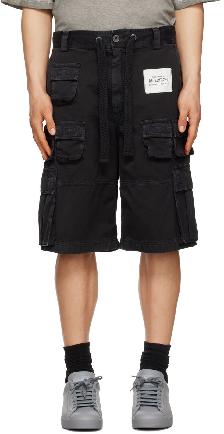 Šortky Dolce & Gabbana Black Cargo Shorts Čierna | GV1UXTG8IK3, 0