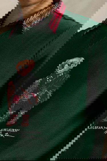 Mikina Polo by Ralph Lauren Polo Bear Graphic Cotton Sweatshirt Zelené | 710981794, 3