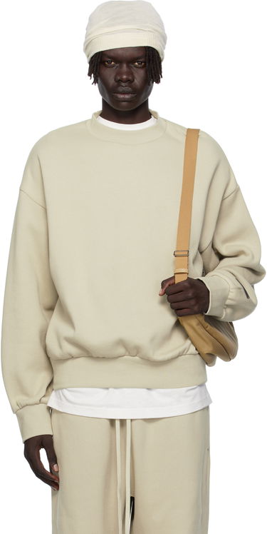 Mikina Fear of God Fear of God ESSENTIALS Classic Fit Fleece Crewneck Sweatshirt Béžová | 192SP252046F, 0