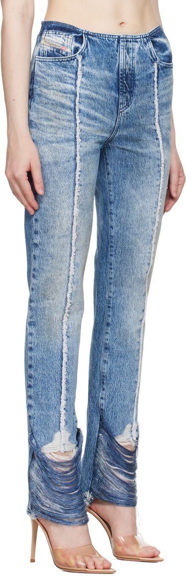 Džínsy Diesel Diesel D-Ginna-FSG Straight Leg Jeans Modrá | A17934 0CMBM, 1