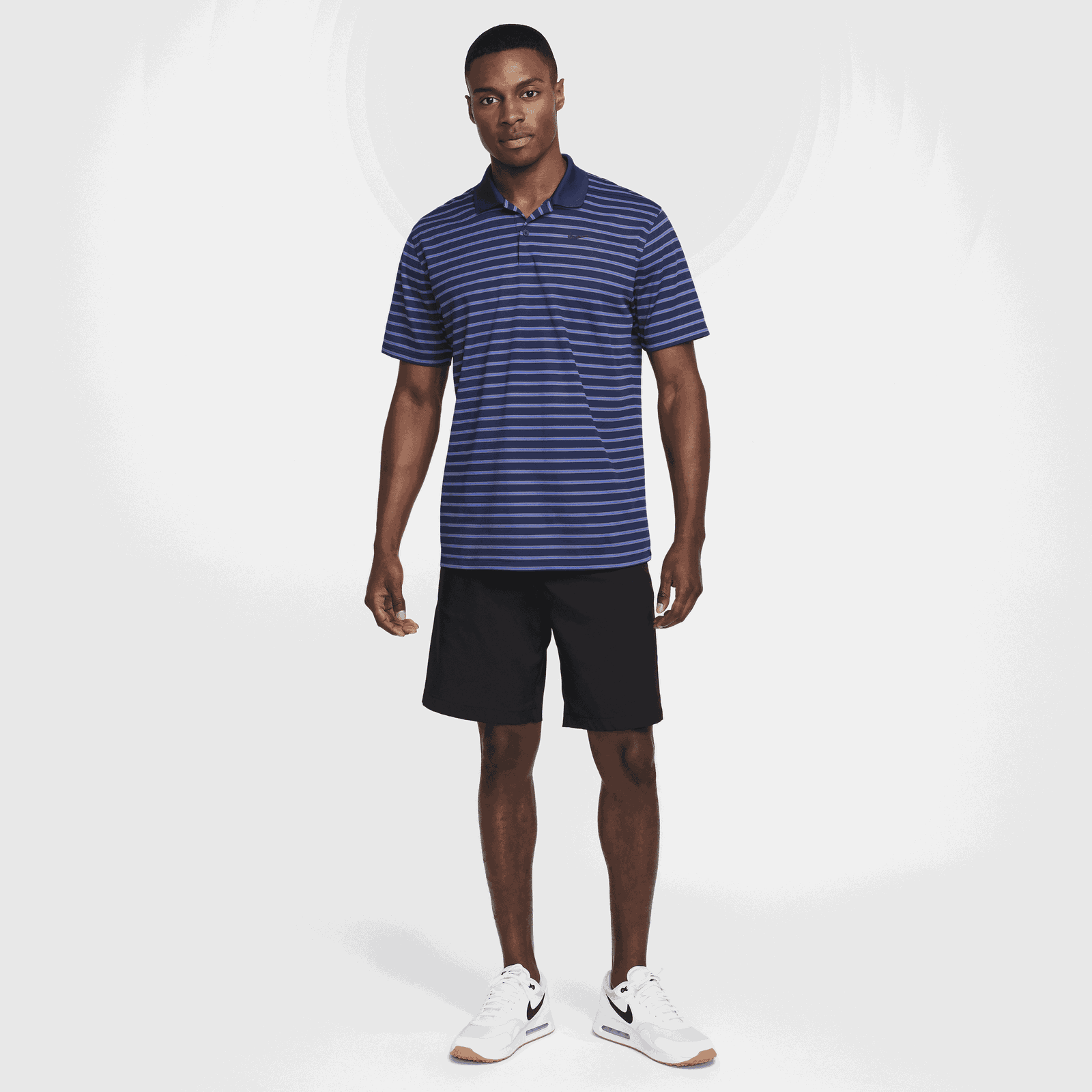 Striped Golf Polo Shirt