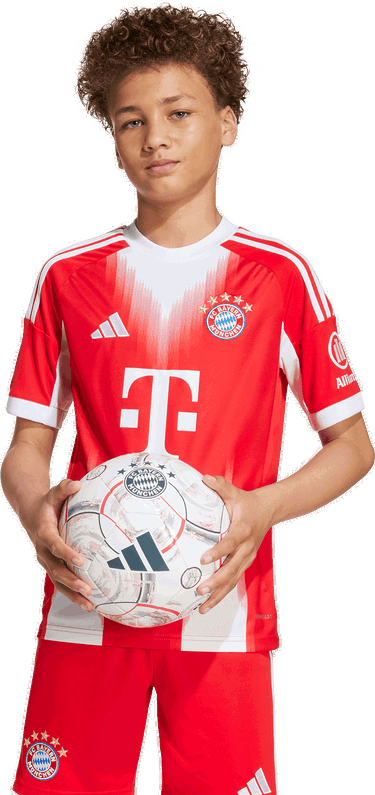 Dres adidas Performance FC Bayern Munich 25/26 Home Kit - Kids Červená | JN8525, 4