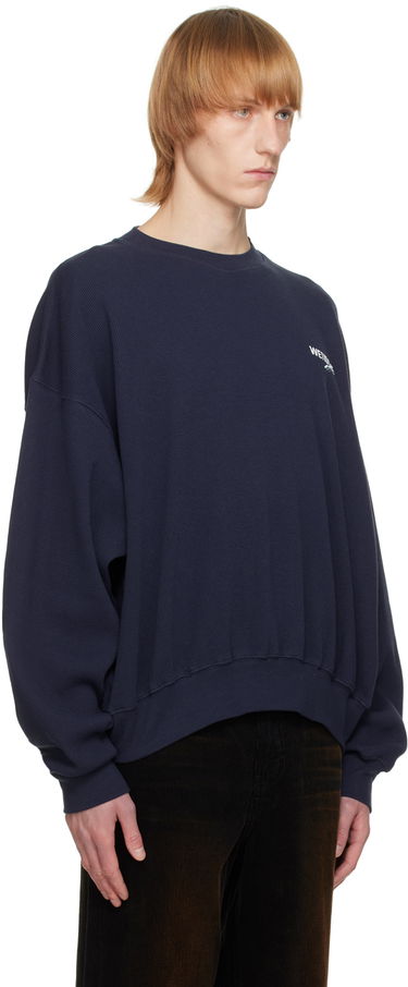 Sveter We11done Designer Basic Sweatshirt Modrá | WD-TS3-22-798-U-NV, 1
