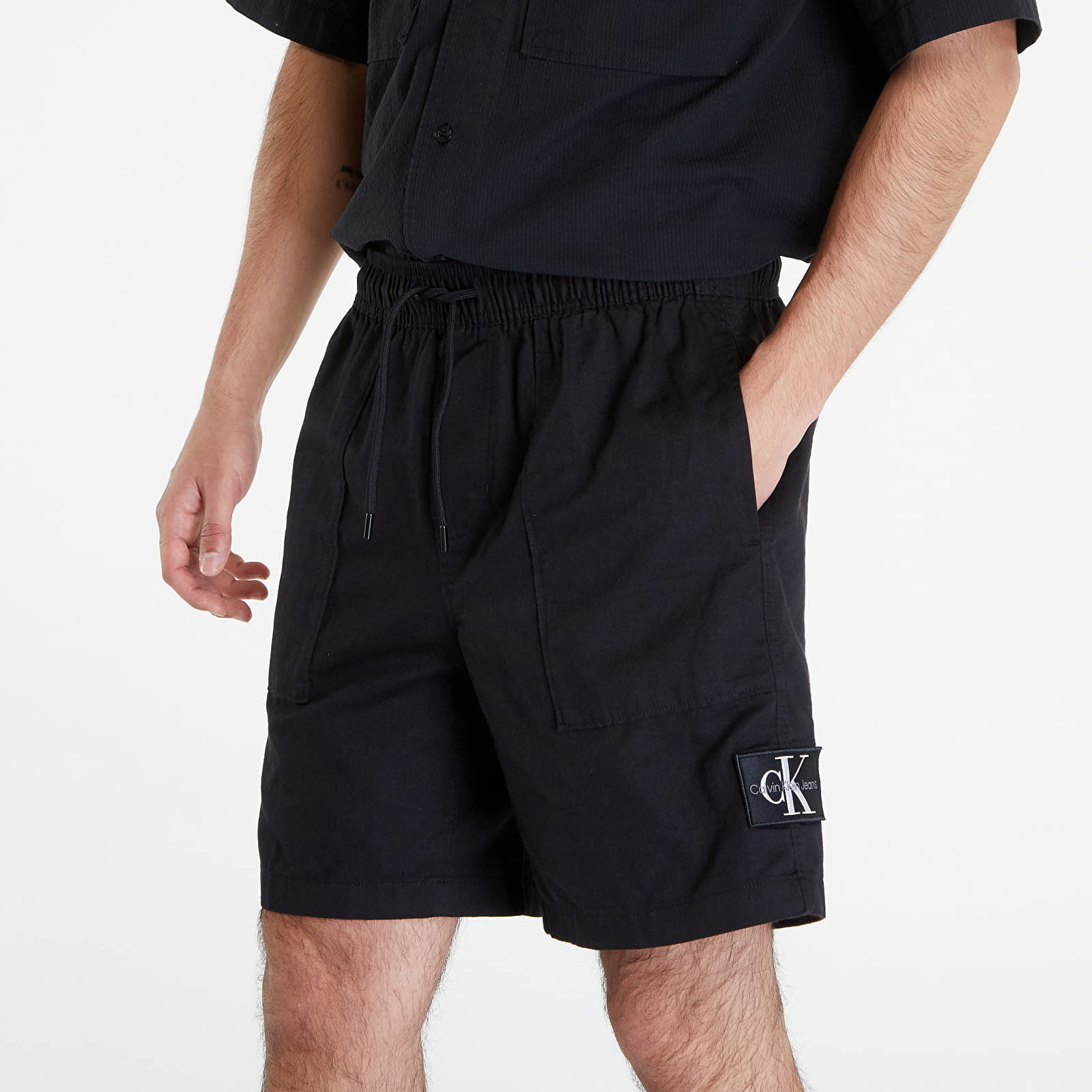 Linen Shorts Black