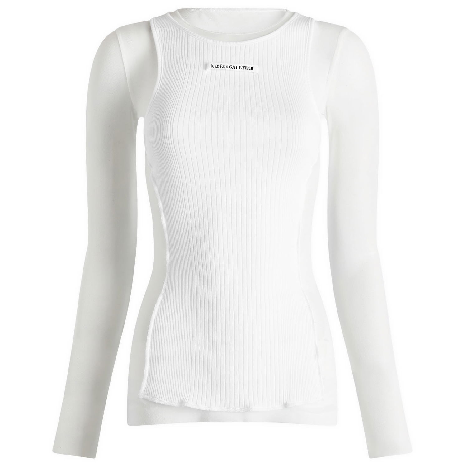 Tielko Jean Paul Gaultier Gaultier Logo Layered Vest Biela | 2430FTO193BT0010101, 1