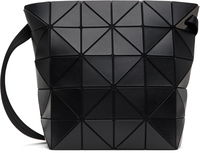 Geometric Patterned Black Shoulder Bag