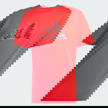 Tričko adidas Performance Logo T-Shirt With Graphic Print Červená | JJ3934, 3