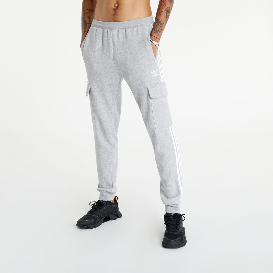 Cargo nohavice adidas Originals Adicolor 3-Stripes Cargo Slim Šedá | hk9688, 0