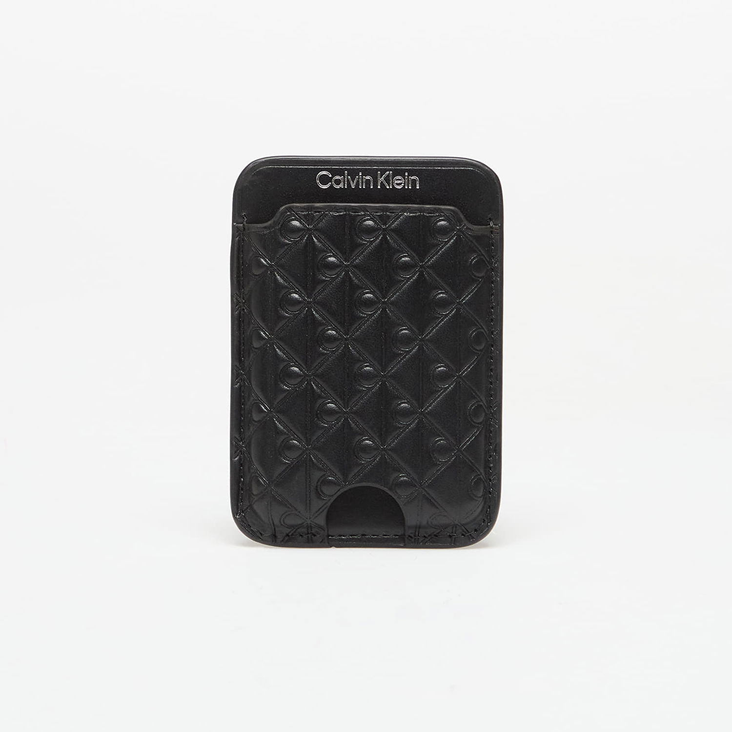Peňaženka CALVIN KLEIN Calvin Klein Aop Leather Magnetic Card Case Čierna | LV04F1100G UB1, 0