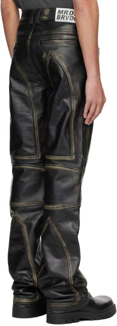 Nohavice Who Decides War Who Decides War Moto Leather Pants Čierna | 1120980002SS25, 2